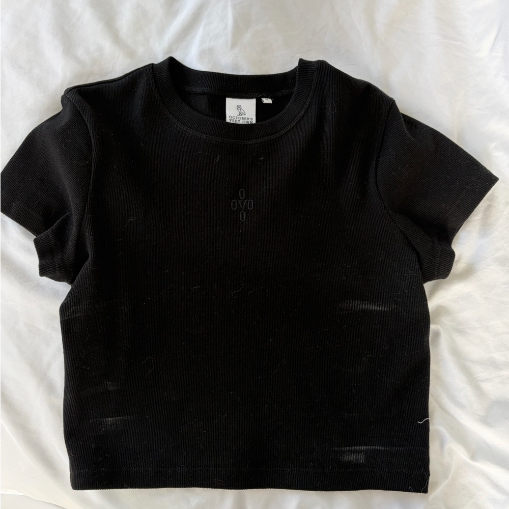 OVO Embroidered Crop Tee
